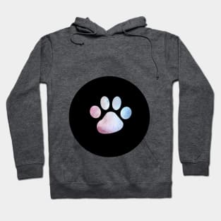 Paw Print - Soft Lilac Silhouette Hoodie